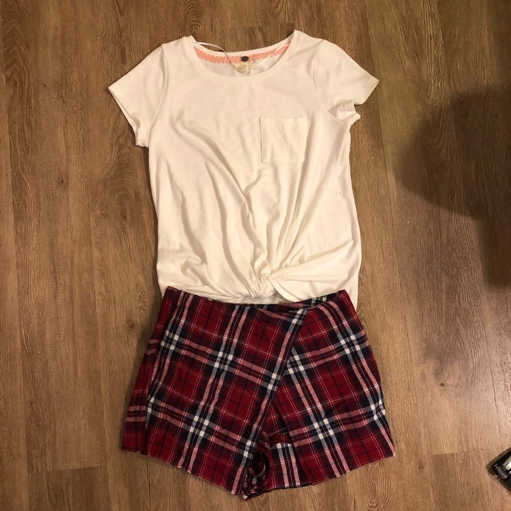urban outfitters plaid skort SOLD